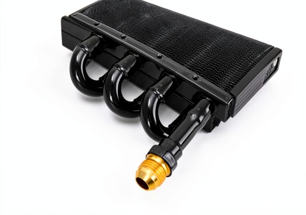 Transmission Cooler SJDYYMX Aluminum 1/2 Black-3