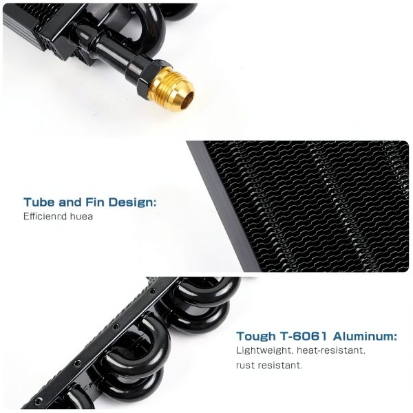 HTRACING Transmission Oil Cooler Kit for Vehicles-2