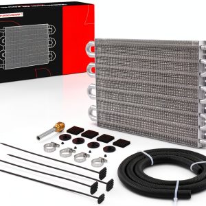 A-Premium Aluminum Oil Cooler 3/4" x 10" for Class A Motorhomes-0