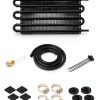 Transmission Cooler EVIL ENERGY Kit Black 6 Pass Aluminum Alloy-3