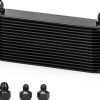 PQY 16-Row Oil Cooler OCK01 Black Universal Fit for Towing Engines-0