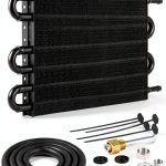 Transmission Cooler EVIL ENERGY Kit Black 6 Pass Aluminum Alloy-0