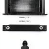 PQY 16‑Row Oil Cooler OCK01 Black Universal Fit Engine Cooling Kit-2