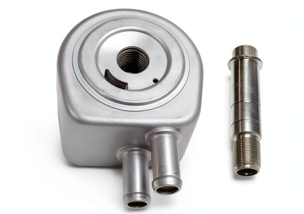 Xiaoyudou Engine Oil Cooler 4C3Z6A642A Polished Aluminum-0