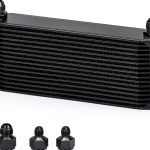 PQY 16‑Row Oil Cooler OCK01 Black Universal Fit Engine Cooling Kit-0