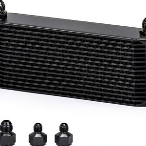 PQY 16‑Row Oil Cooler OCK01 Black Universal Fit Engine Cooling Kit-0