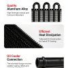Transmission Cooler EVIL ENERGY Kit Black 6 Pass Aluminum Alloy-4