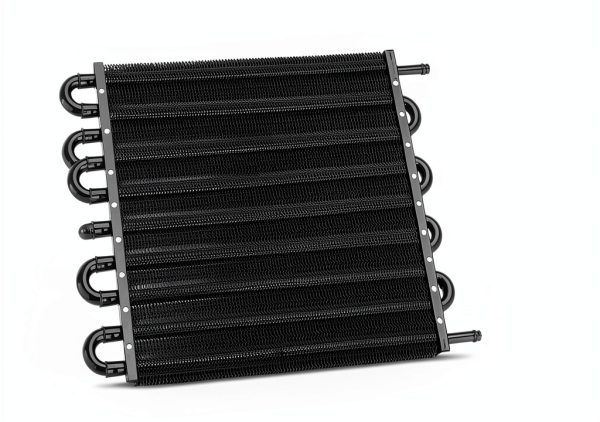 FILTERUP Transmission Oil Cooler Kit 10 Pass Aluminum 5/16" ID Hose-1