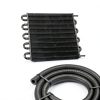 FILTERUP Transmission Oil Cooler Kit 10 Pass Aluminum 5/16" ID Hose-2