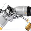 Mardarth 1.4L Engine Oil Cooler Aluminum Chrome Housing M-OC65388-3