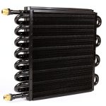 Transmission Cooler TIEVISHO 1/2" 16 Pass Aluminum Silver-0