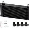 PQY 16‑Row Oil Cooler OCK01 Black Universal Fit Engine Cooling Kit-1