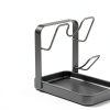 Kitchen Pot Lid Storage Rack GOALGO Gray Double Layer-1