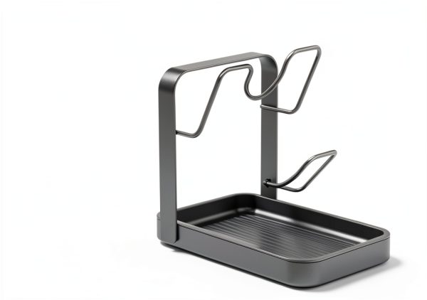 Kitchen Pot Lid Storage Rack GOALGO Gray Double Layer-1