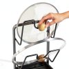 Kitchen Pot Lid Storage Rack GOALGO Gray Double Layer-2