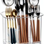 Kitchen Utensil Holders EOFJRUC Clear Hanging Drying Organizer-0