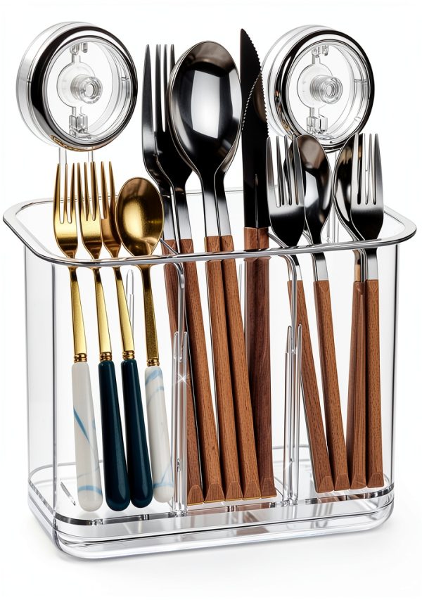 Kitchen Utensil Holders EOFJRUC Clear Hanging Drying Organizer-0
