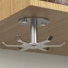 Under Cabinet Hooks 2pcs Rotating Holder Stainless Steel Funnacle-6