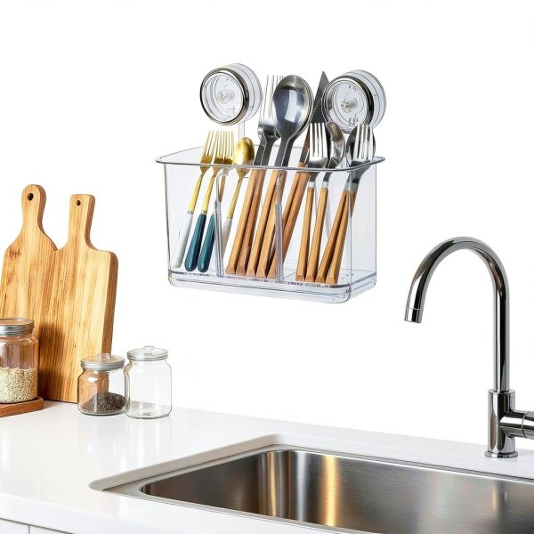 Kitchen Utensil Holders EOFJRUC Clear Hanging Drying Organizer-6