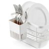 Cutlery Drying Rack - Generic S‑Hook Utensil Drainer (White 2pcs)-1