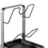Kitchen Pot Lid Storage Rack GOALGO Gray Double Layer-0