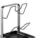Kitchen Pot Lid Storage Rack GOALGO Gray Double Layer-0