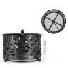 360° Black Rotating Utensil Caddy HOFURME 4‑Compartment Organizer-1