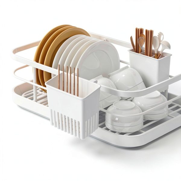 Cutlery Drying Rack - Generic S‑Hook Utensil Drainer (White 2pcs)-2