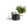 360° Black Rotating Utensil Caddy HOFURME 4‑Compartment Organizer-5