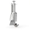 Under Cabinet Hooks 2pcs Rotating Holder Stainless Steel Funnacle-0