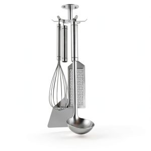Under Cabinet Hooks 2pcs Rotating Holder Stainless Steel Funnacle-0