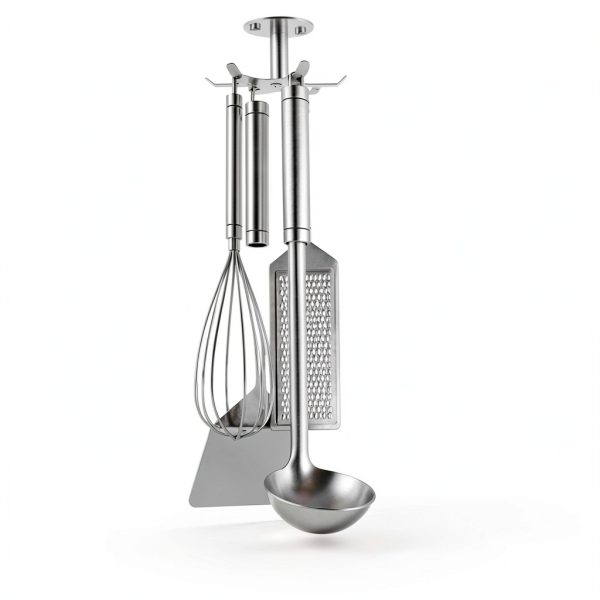 Under Cabinet Hooks 2pcs Rotating Holder Stainless Steel Funnacle-0